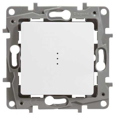 Выключатель 1- клавишный, с подсветкой, цвет белый, Legrand Etika 672203