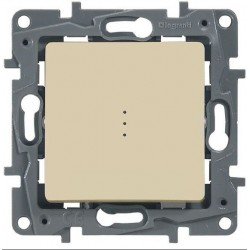 Выключатель 1- клавишный, с подсветкой, цвет слоновая кость, Legrand Etika 672303