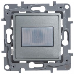 Датчик руху, без нейтралі, 400 Вт, колір алюміній, Legrand Etika