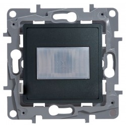 Датчик движения, без нейтрали, 400 Вт, цвет антрацит, Legrand Etika 672617