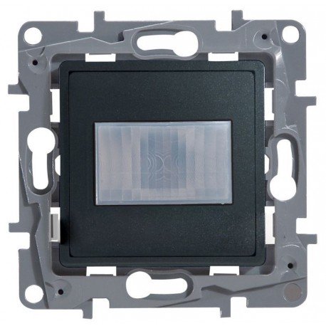 Датчик движения, без нейтрали, 400 Вт, цвет антрацит, Legrand Etika 672617