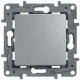 Кнопка 1-клавишная, цвет алюминий, Legrand Etika 672414