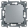 Кнопка 1-клавишная, цвет алюминий, Legrand Etika 672414