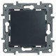 Кнопка 1-клавишная, цвет антрацит, Legrand Etika 672614