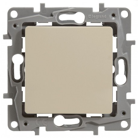 Кнопка 1-клавишная, цвет слоновая кость, Legrand Etika 672314