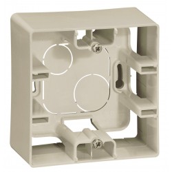 Коробка для накладного монтажа, 1-ная, цвет слоновая кость, Legrand Etika 672520