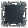 Переключатель 1- клавишный, цвет антрацит, Legrand Etika 672611