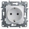 Розетка 2К+З, 16А, без шторок, цвет белый, Legrand Etika 672221