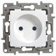 Розетка 2К, без заземления, 16А, цвет белый, Legrand Etika 672220