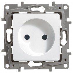 Розетка 2К, без заземления, 16А, цвет белый, Legrand Etika 672220