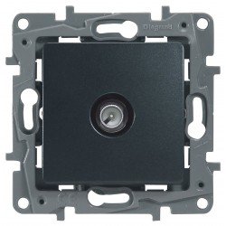 Розетка TV кінцева, 2400 МГц, 10дб, колір антрацит, Legrand