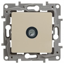 Розетка TV конечная, 2400 МГц, 10дб, цвет слоновая кость, Legrand Etika 672365