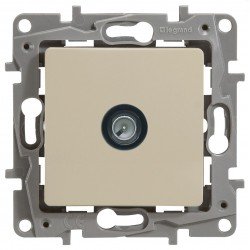 Розетка TV конечная, 2400 МГц, 10дб, цвет слоновая кость, Legrand Etika 672365