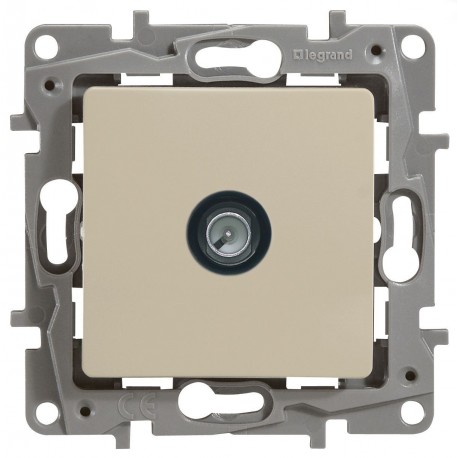 Розетка TV конечная, 2400 МГц, 10дб, цвет слоновая кость, Legrand Etika 672365