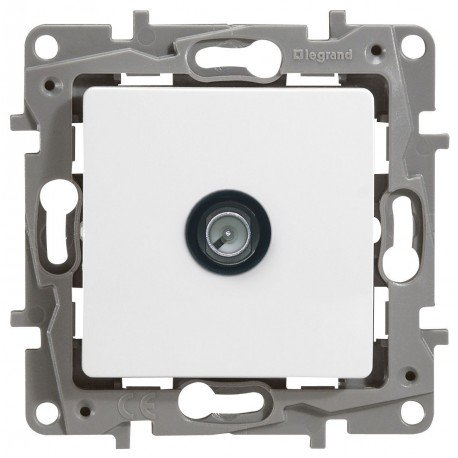 Розетка TV проходная, 2400 МГц, 14дб, цвет белый, Legrand Etika 672263