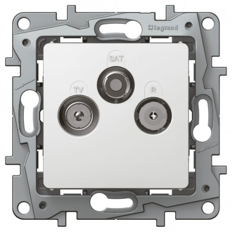 Розетка TV-Спутник, 2400МГц, 2дб, цвет белый, Legrand Etika 672256