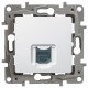 Розетка комп'ютерна RJ45, кат.5 UTP, 1-на, колір білий, Legrand