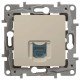 Розетка компьютерная RJ45, кат.5 UTP, 1-ная, цвет слоновая кость, Legrand Etika 672341