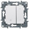 Светорегулятор, 400 Вт, нажимной, цвет белый, Legrand Etika 672218