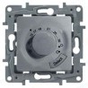 Термостат для тёплых полов, цвет алюминий, Legrand Etika 672430