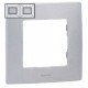 Рамка 2-а, колір алюміній, Legrand Etika