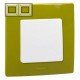 Рамка 2-а, колір зелений папороть, Legrand Etika