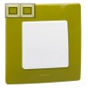 Рамка 2-я, цвет зеленый папоротник, Legrand Etika 672542