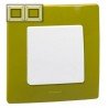 Рамка 2-я, цвет зеленый папоротник, Legrand Etika 672542