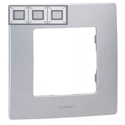 Рамка 3-а, колір алюміній, Legrand Etika
