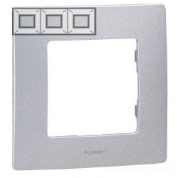 Рамка 3-а, колір алюміній, Legrand Etika