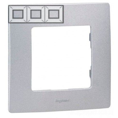 Рамка 3-а, колір алюміній, Legrand Etika