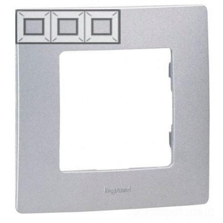 Рамка 3-я, цвет алюминий, Legrand Etika 672553