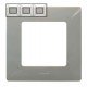 Рамка 3-я, цвет светлая галька, Legrand Etika 672523
