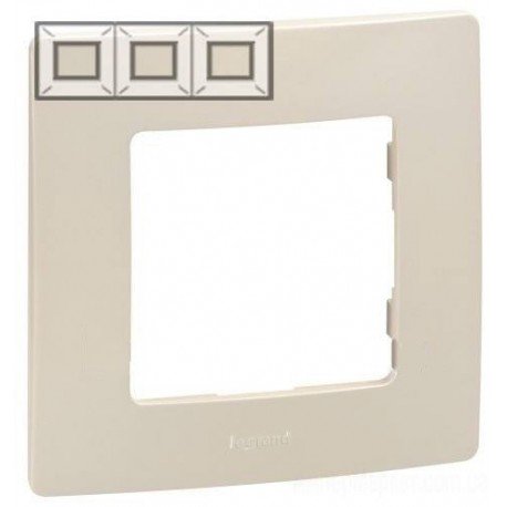 Рамка 3-я, цвет слоновая кость, Legrand Etika 672513
