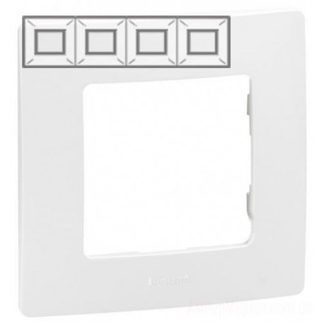Рамка 4-я, цвет белый, Legrand Etika 672504