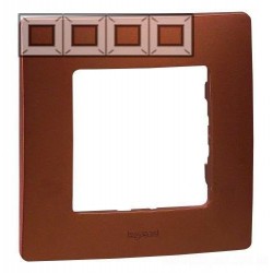 Рамка 4-а, колір какао, Legrand Etika