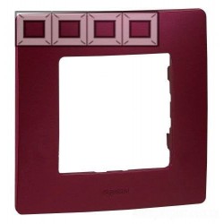 Рамка 4-а, колір сливовий, Legrand Etika