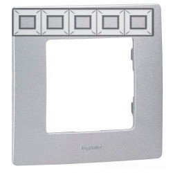 Рамка 5-я, цвет алюминий, Legrand Etika 672555