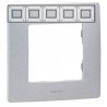 Рамка 5-я, цвет алюминий, Legrand Etika 672555