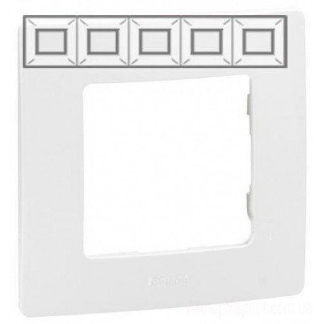 Рамка 5-я, цвет белый, Legrand Etika 672505