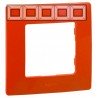 Рамка 5-я, цвет красный, Legrand Etika 672535