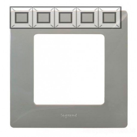 Рамка 5-а, колір світла галька, Legrand Etika