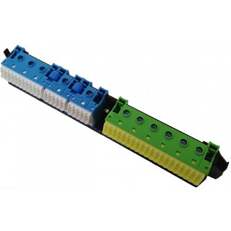 Тримач з клемами PE і N: 21xN + 20xPE / 5xN + 6xPE, VZ464 Hager