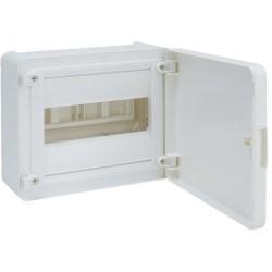 Щит зовнішній Hager Golf VS108PD, 8 модулів білі дверцята