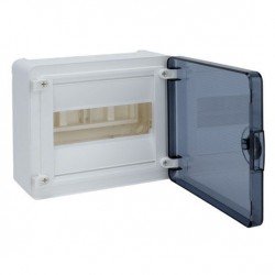 Щит наружной установки Hager Golf VF108TD, 8 модулей с прозрачной дверцей