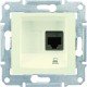 Розетка компьютерная RJ45 кат. 5 UTP, 1-ная, цвет слоновая кость, Sedna SDN4300123