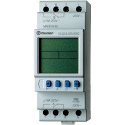 Реле времени недельное, 1CO-1CO, 16A, 230В AC, электронное, LCD, модульное, 122282300000 Finder