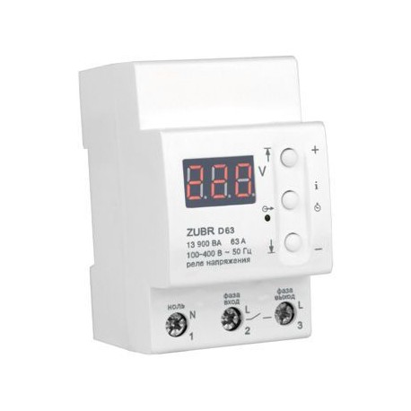 Реле контроля напряжения ZUBR D63