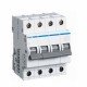 Автоматический выключатель 10 А, 4 полюса, тип С, 6 kA, MC410A Hager 