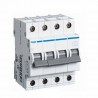 Автоматический выключатель 4 А, 4 полюса, тип С, 6kA, MC404A Hager 